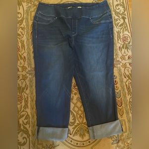 Seven7 Cuffed High Rise Slim Straight Jeans, Size 20